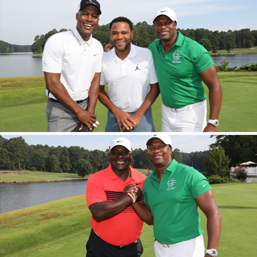 Chris Tucker With Celebrities at a Charity Golf Event